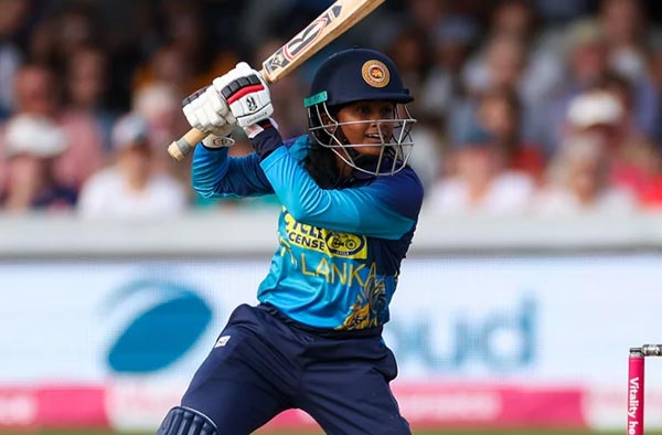 Harshitha Samarawickrama named ICC Women's Player of the Month for August 2024. PC: Getty