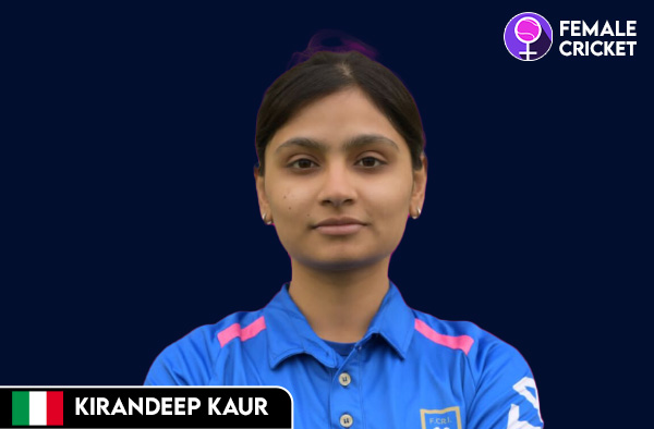 Kirandeep Kaur on FemaleCricket.com