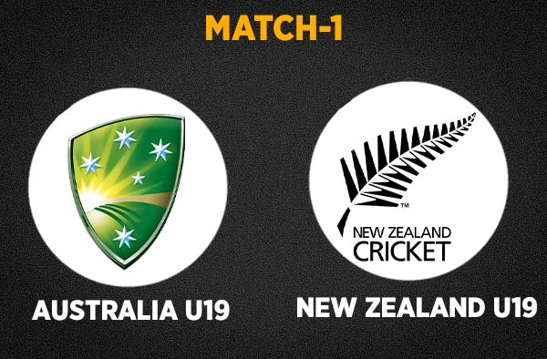 Match 1 Australia U19 vs New Zealand U19