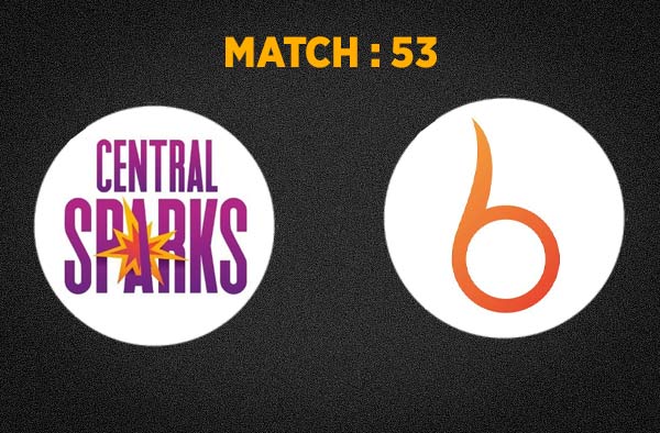 Match 53 The Blaze vs Central Sparks