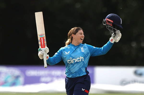 Tammy Beaumont’s 10th ODI century secures a 2-0 Series win over Ireland. PC: Getty