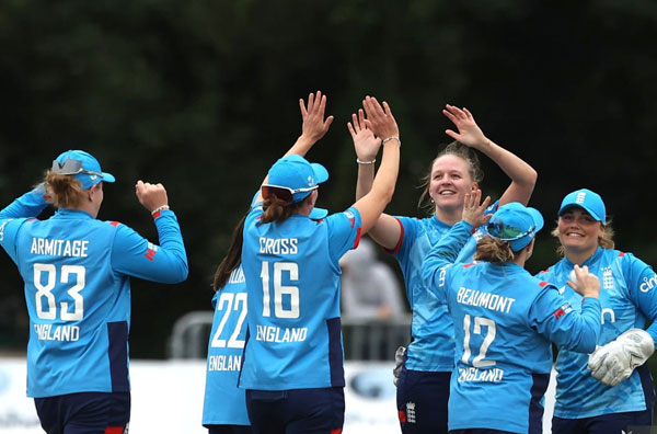 Top 5 largest margin wins for England Women in ODIs. PC: Getty