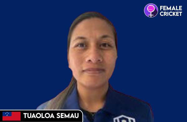 Tuaoloa Semau on FemaleCricket.com