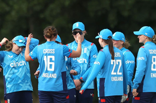 Watch Highlights England clinch ODI Series over Ireland, Tammy Beaumont shines with unbeaten 150. PC: Getty