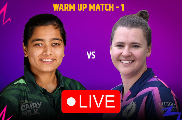 Where to watch Warm-up Match 1 – Pakistan vs Scotland Women Live Streaming Details