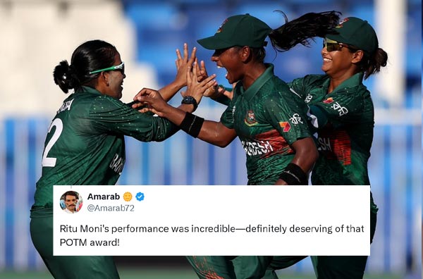 Twitter Reactions Bangladesh register historic victory against Scotland in ICC Women's T20WC. PC: Getty