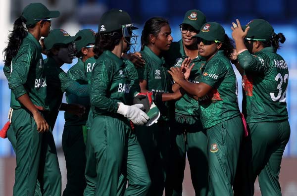 Watch Highlights Bangladesh won the T20WC opener vs Scotland Women by 16 runs. PC: Getty