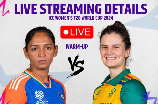 Where to watch Warm-up Match 10 – India vs South Africa Women Live Streaming Details