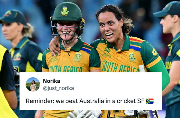 Twitter Reacts to Australia's shocking defeat against South Africa Women in Semi-Final. 