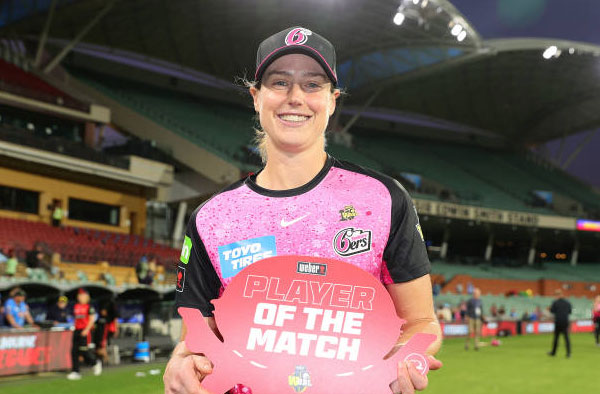 Watch Video: Ellyse Perry smashes her fastest WBBL Fifty in just 23 balls. PC: Getty