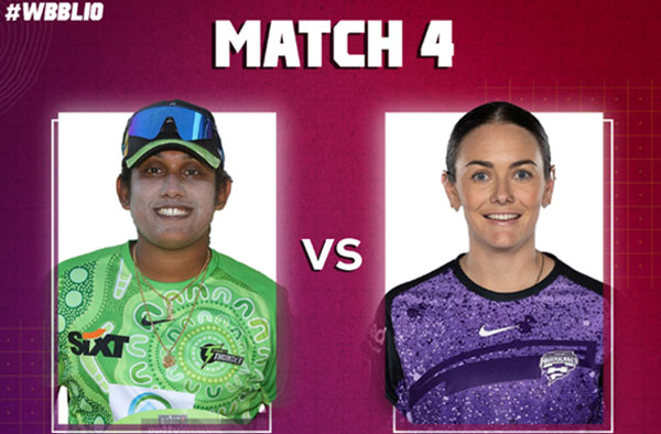 Match 4: Hobart Hurricanes Women vs Sydney Thunder Women | Squads | Players to Watch | Fantasy Playing XI | Live Streaming | Pitch Report