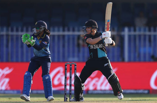 Amelia Kerr and Georgia Plimmer lead New Zealand to a comfortable win against Sri Lanka. PC: Getty