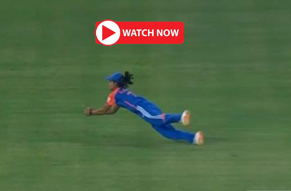 Watch Video: Radha Yadav grabs a stunner against Sri Lanka, best catch of the Women's T20 World Cup