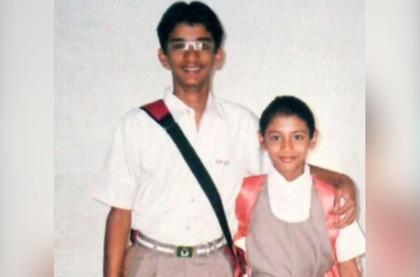 Smriti Mandhana with her brother Shravan Mandhana