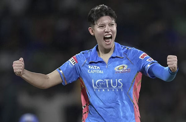 Issy Wong for Mumbai Indians. PC: WPL