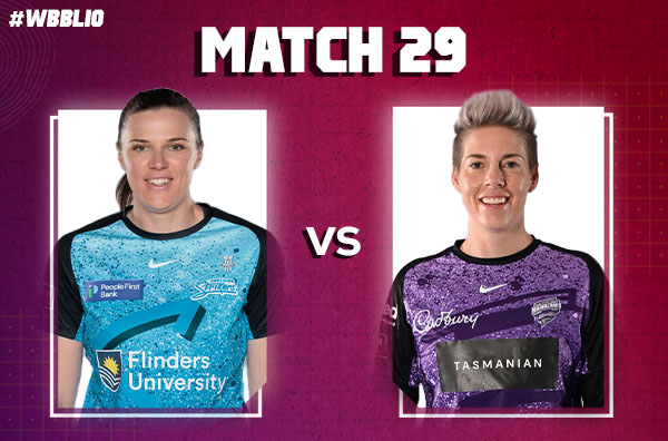 Match 29: Adelaide Strikers Women vs Hobart Hurricanes Women | Squads | Players to Watch | Fantasy Playing XI | Live Streaming | Pitch Report