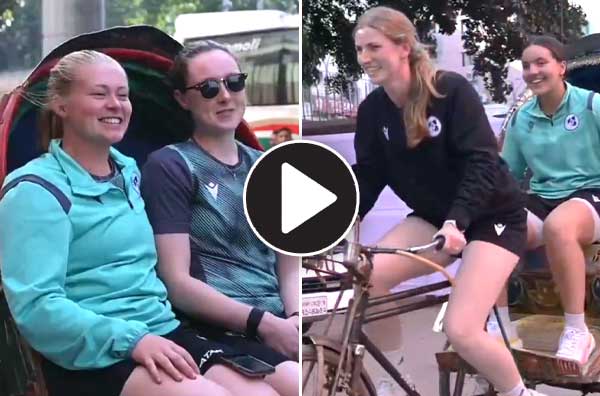 Watch Video: Ireland Women's Cricket Team enjoying a Rickshaw ride in Bangladesh