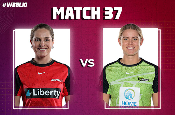 Match 37: Melbourne Renegades Women vs Sydney Thunder Women | Squads | Players to Watch | Fantasy Playing XI | Live Streaming | Pitch Report