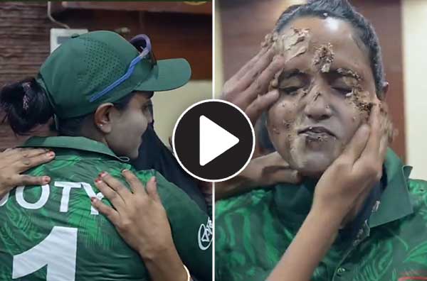 Watch video: Skipper Nigar Sultana celebrates record win and Birthday with teammates and family