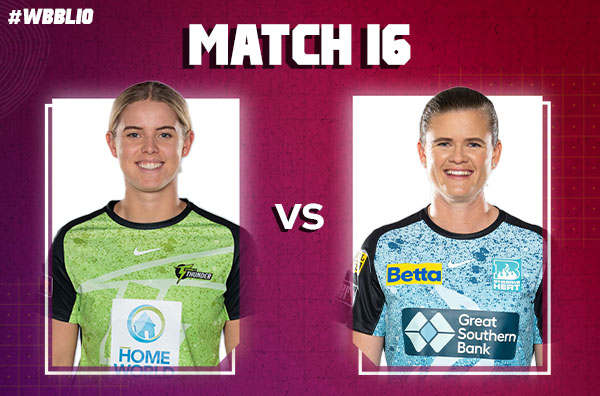 Match 16: Sydney Thunder Women vs Brisbane Heat Women | Squads | Players to Watch | Fantasy Playing XI | Live Streaming | Pitch Report