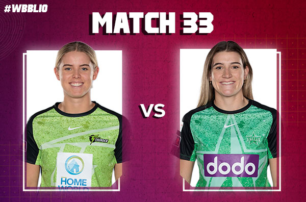 Match 33: Sydney Thunder Women vs Melbourne Stars Women | Squads | Players to Watch | Fantasy Playing XI | Live Streaming | Pitch Report