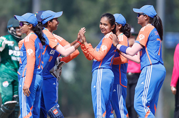 India U19 Thrash Pakistan U19 by 9 Wickets in the inaugural U19 Women's Asia Cup. PC: Asian Cricket Council