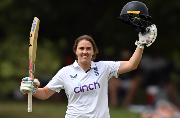 Nat Sciver-Brunt Creates History with the Fastest Test Century in Women’s Cricket. PC: Getty