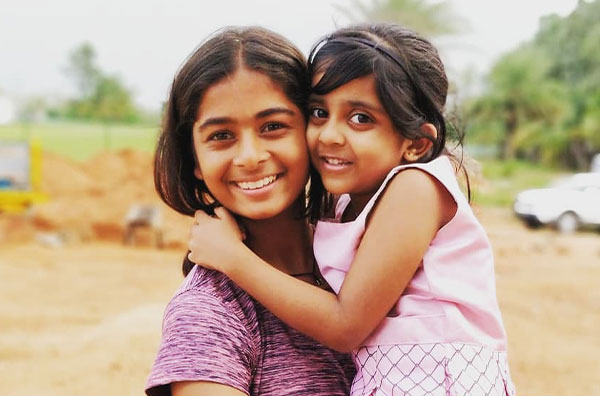 Shreyanka Patil with her cousin