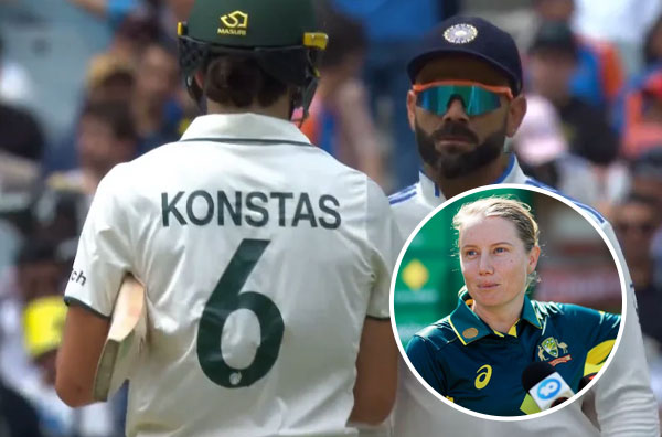 "It doesn’t really set the greatest tone for your side," Alyssa Healy unhappy with Kohli-Konstas shoulder bump