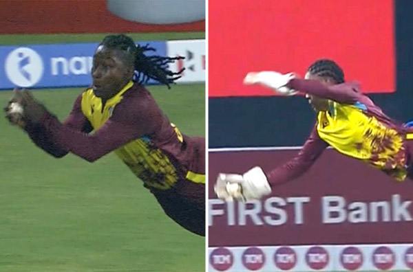 Deandra Dottin and Shemaine Campbelle grab stunning catches during 2nd T20I against India