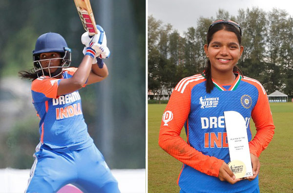 Gongadi Trisha's and Aayushi Shukla's four-fer star as India advances to U19 Asia Cup Final