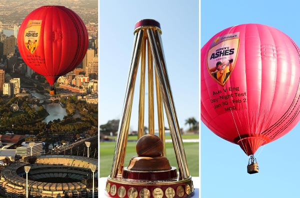 Giant Pink Cricket Ball Takes to the Skies Ahead of Historic Women’s Day-Night Test at Melbourne Cricket Ground