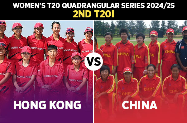 Match 2: Hong Kong Women vs China Women | Squads | Players to Watch | Fantasy Playing XI | Live Streaming | Pitch Report