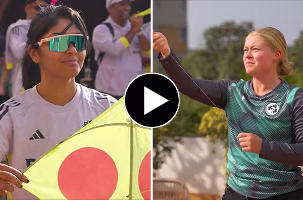 Watch Video: India and Ireland players enjoy kite flying on Makar Sankranti in Rajkot