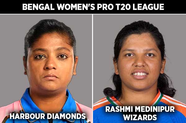 Match 26: Harbour Diamonds Women vs Rashmi Medinipur Wizards Women | Squads | Players to Watch | Fantasy Playing XI | Live Streaming | Pitch Report