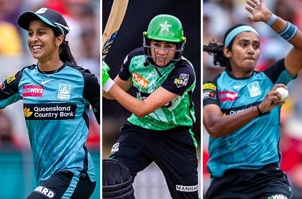 Which Indian players are registered for the 2025 Women's Big Bash League Draft?