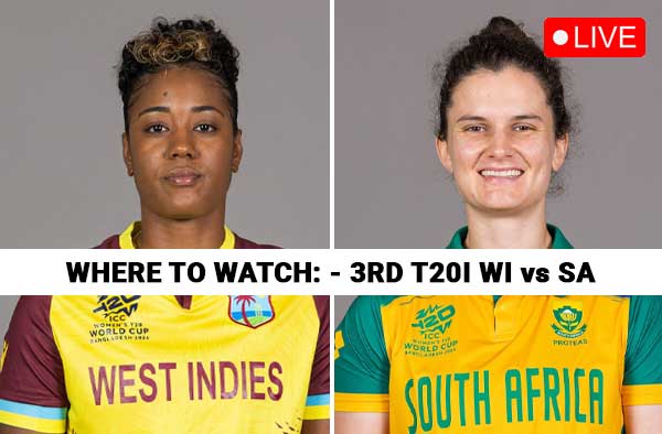 Where to Watch – 3rd T20I: West Indies Women vs South Africa Women | Live Streaming Details