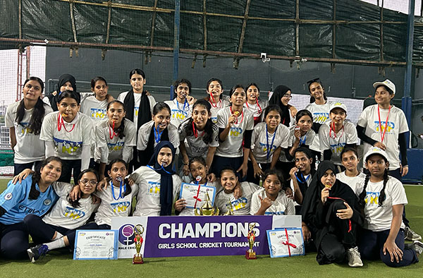 'Her Game Her Rules' School Cricket Tournament: Anjuman BSK C Crowned Champions in Mumbai. PC: Vishal Yadav / FemaleCricket