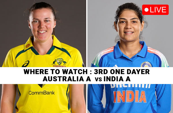 Where to Watch the 3rd One Day Game between Australia A Women vs India A Women?
