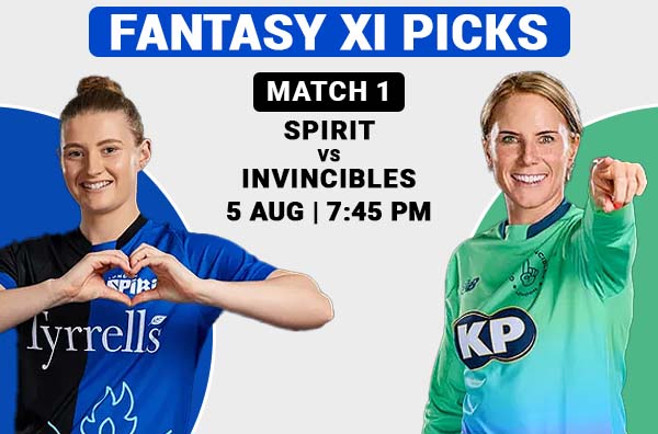 Match 1: Fantasy XI Picks for London Spirit Women vs Oval Invincibles Women | LSW vs OIW