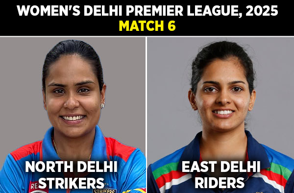 Match 6: North Delhi Strikers Women vs East Delhi Riders Women | Squads | Players to Watch | Fantasy Playing XI | Live Streaming | Pitch Report
