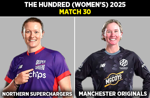 Match 30: Northern Superchargers Women vs Manchester Originals Women | Squads | Players to Watch | Fantasy Playing XI | Live Streaming | Pitch Report