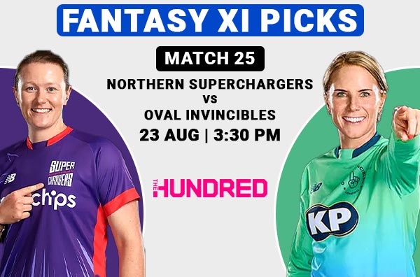 Match 25: Fantasy XI Picks for Northern Superchargers Women vs Oval Invincibles Women | NSCW vs OIW