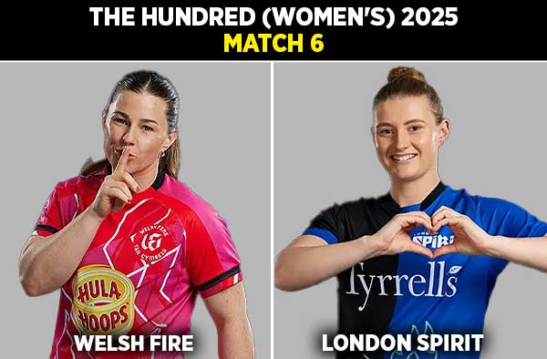 Match 6: Welsh Fire Women vs London Spirit Women | Squads | Players to Watch | Fantasy Playing XI | Live Streaming | Pitch Report