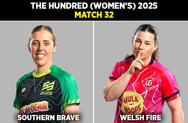 Match 32: Southern Brave Women vs Welsh Fire Women | Squads | Players to Watch | Fantasy Playing XI | Live Streaming | Pitch Report