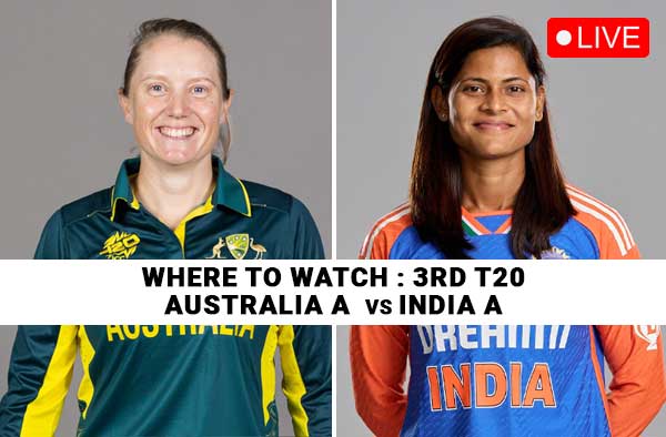 Where to Watch 3rd T20 between India A Women vs Australia A Women?