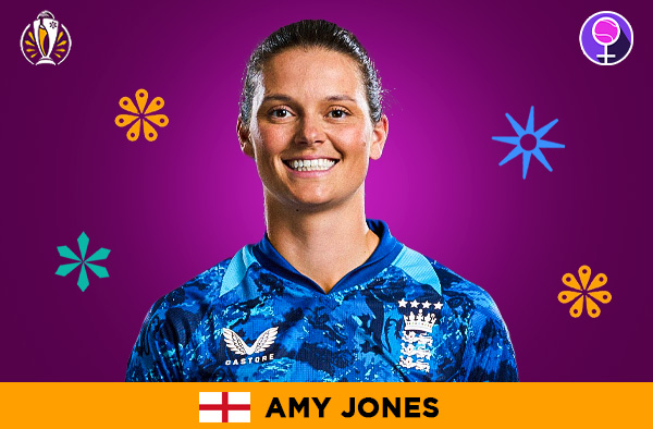 Amy Jones for England in the Women's ODI World Cup 2025 | Image Credits: Female Cricket