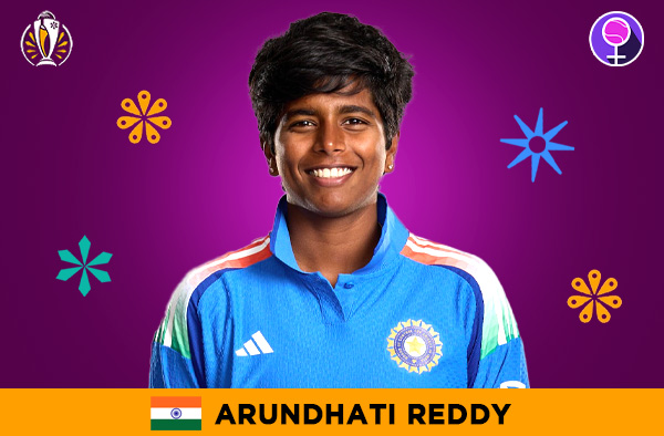 Arundhati Reddy for India in the Women's ODI World Cup 2025 | Image Credits: Female Cricket