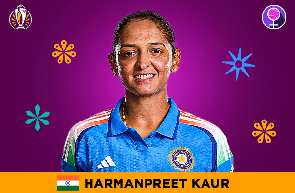 Harmanpreet Kaur for India in the Women's ODI World Cup 2025 | Image Credits: Female Cricket