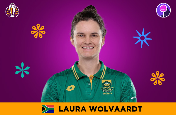 Laura Wolvaardt for South Africa in the Women's ODI World Cup 2025 | Image Credits: Female Cricket